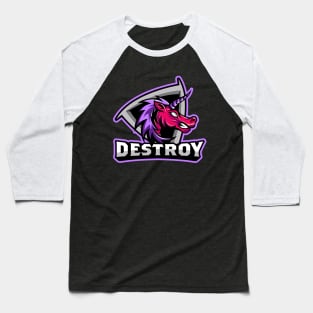 Angry Unicorn Esports Baseball T-Shirt